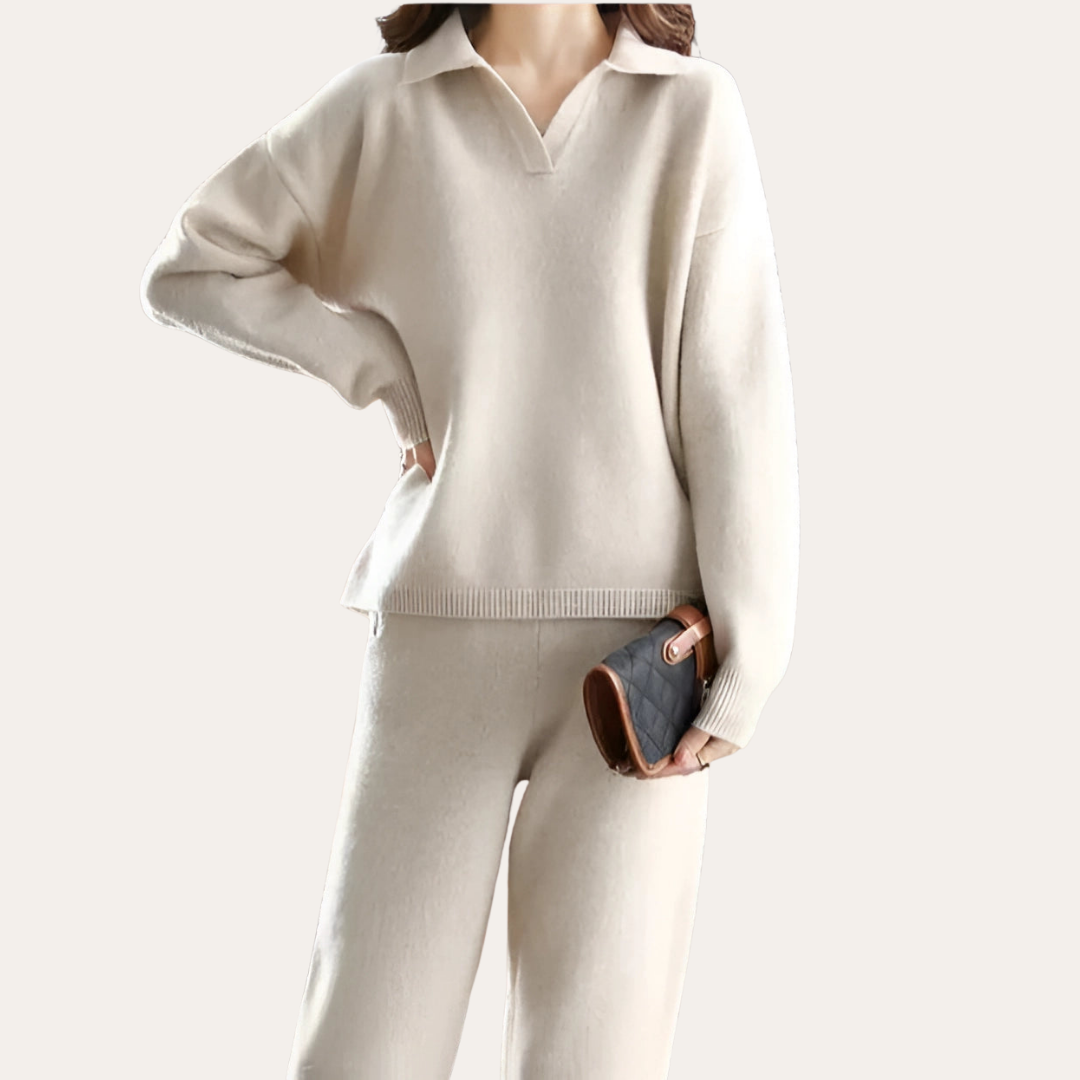 Damen Zweiteiler Set mit Pullover und Hose Casual | Vestea