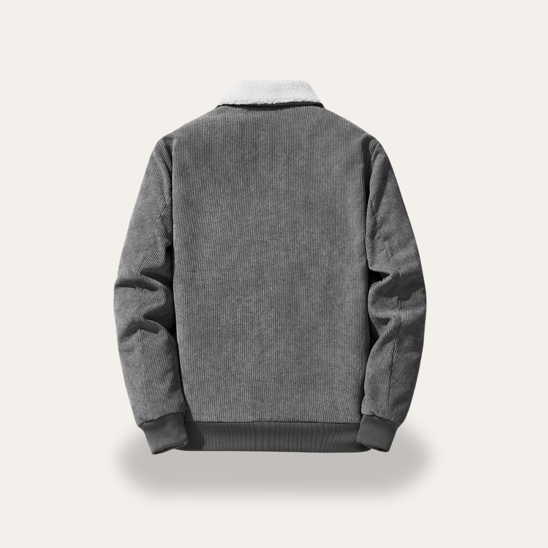 Herren-Cordjacke mit Teddyfutter | Vestea