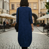 Women Winter Dress Long Sleeve Fitted Silhouette