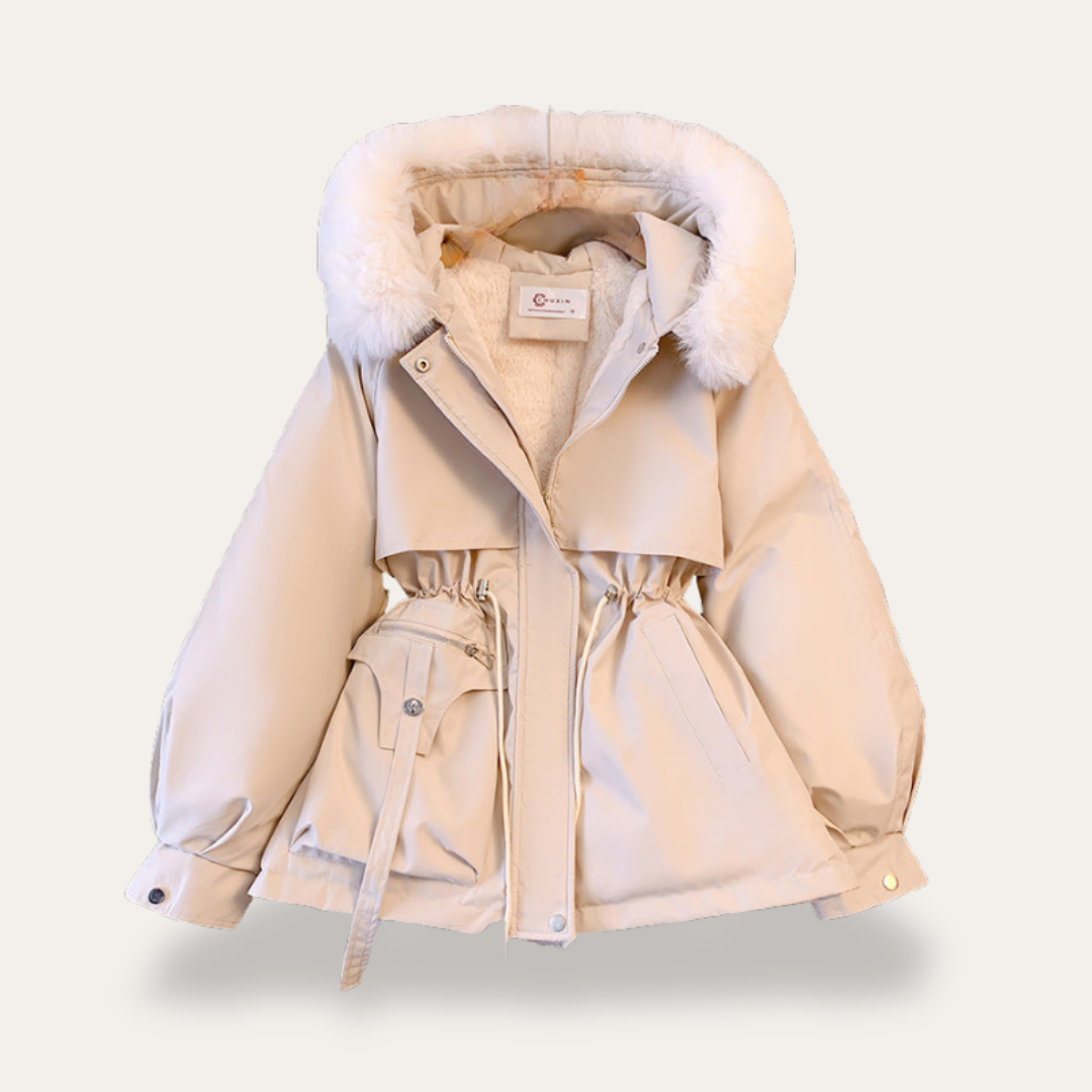 Damen Parka Jacke mit Kunstfell Futter Winter | Vestea