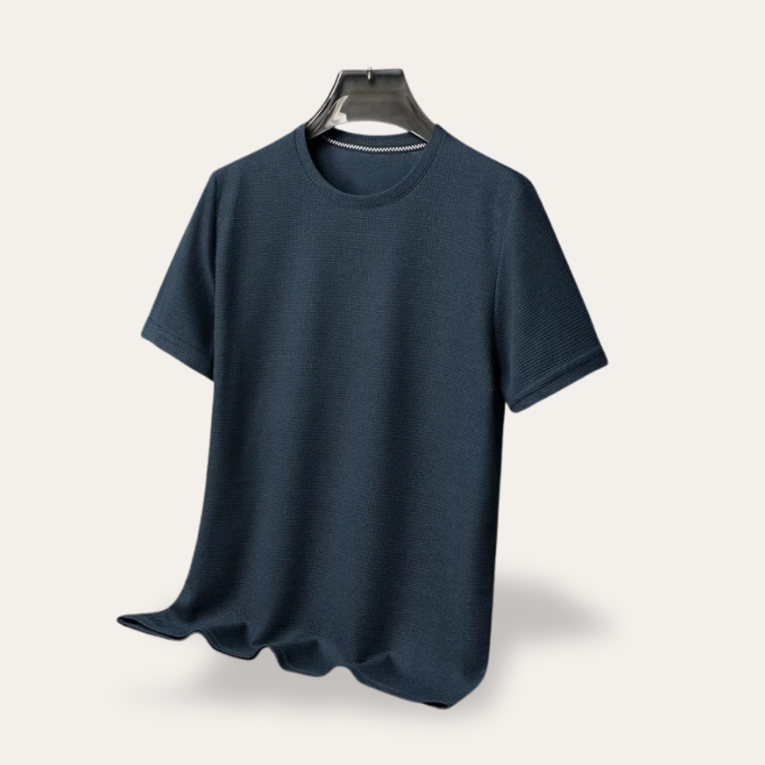 Herren T-Shirt Kurzarm Rundhals Basic Sommer Freizeitshirt Stoffmix | Vestea