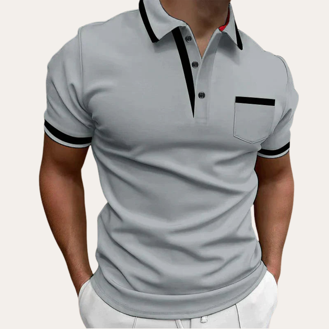 Herren Poloshirt mit Kragen und Brusttasche | Vestea