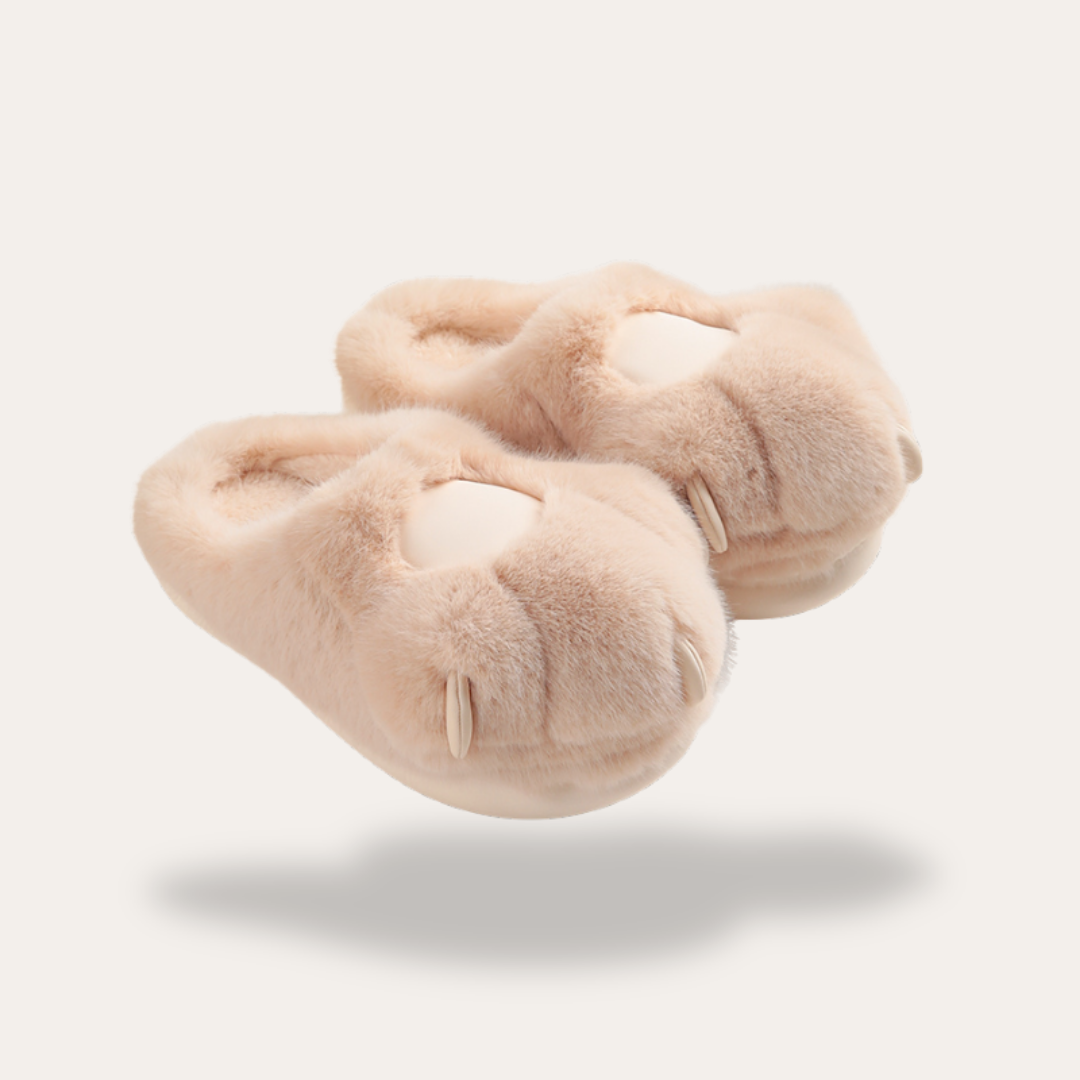Orthopädische Damen Plüsch Tierpfoten Hausschuhe | Vestea