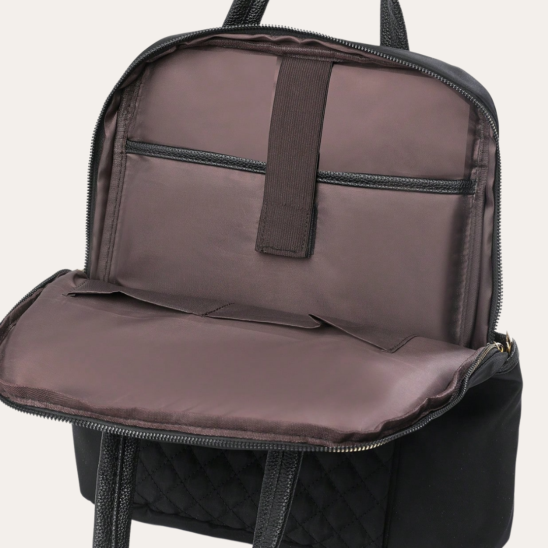 Damen Gepolsterter Rucksack Laptop Tasche Business Nylon | Vestea