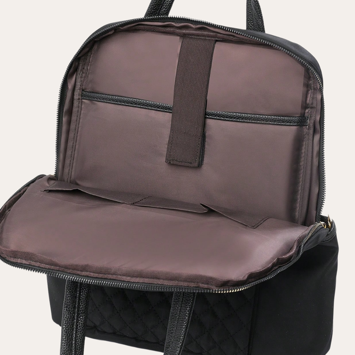 Damen Gepolsterter Rucksack Laptop Tasche Business Nylon | Vestea