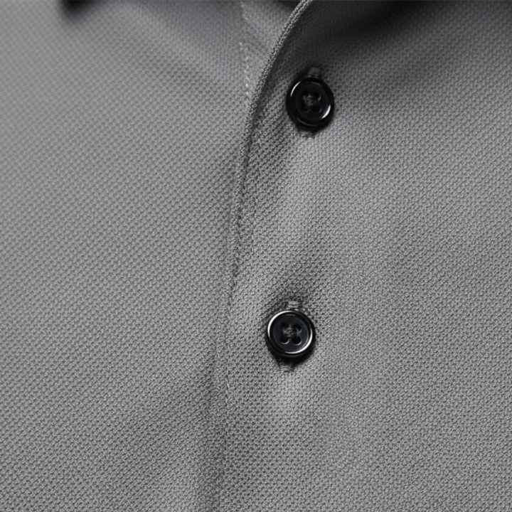 Camiseta de manga larga para hombre tipo polo de alto rendimiento