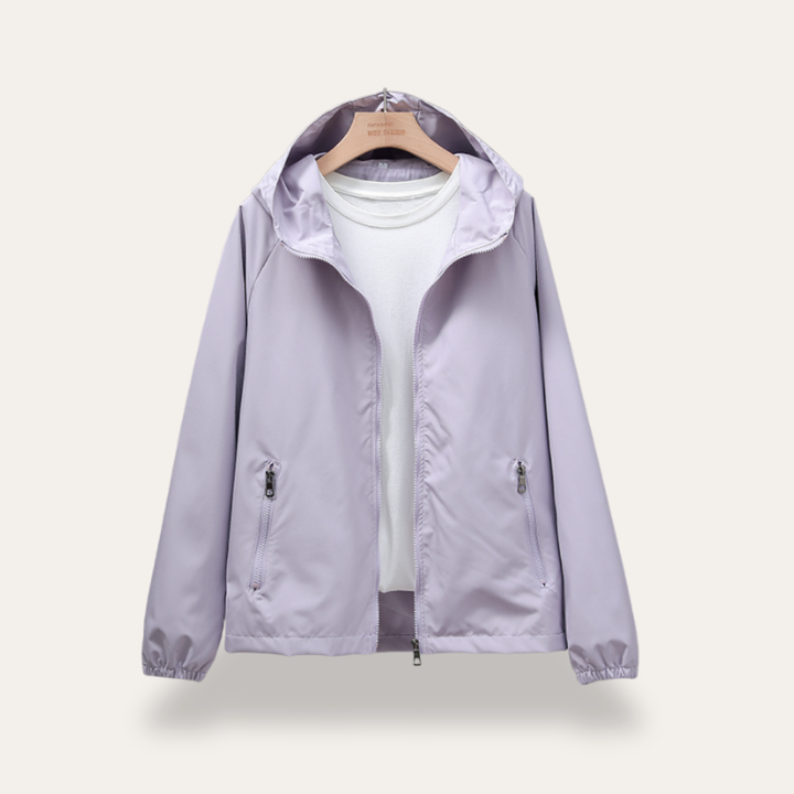 Damen Leichte Kapuzenjacke Windjacke Outdoor Sport | Vestea