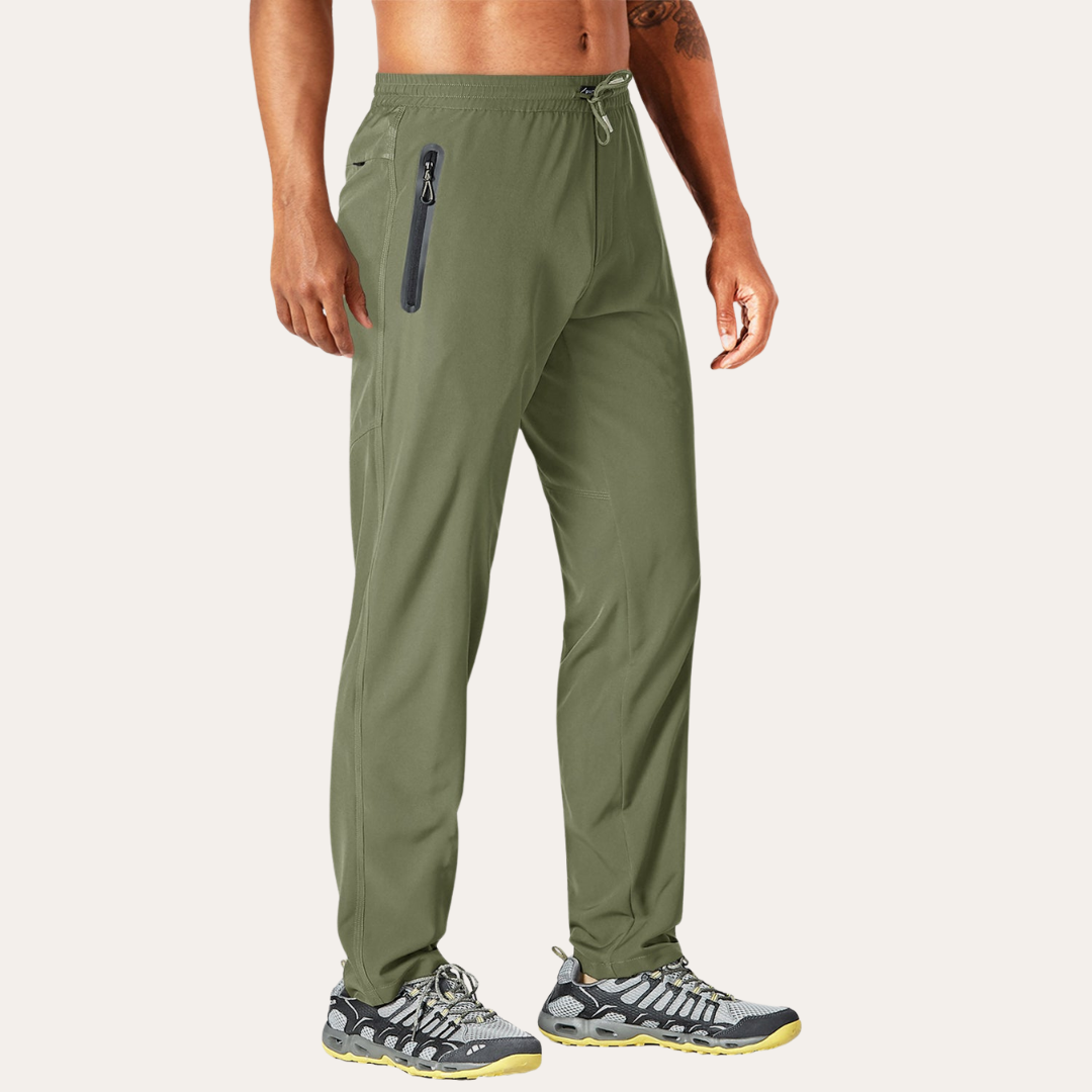 Herren Sporthose mit Reißverschluss-Taschen atmungsaktiv leicht Training | Vestea