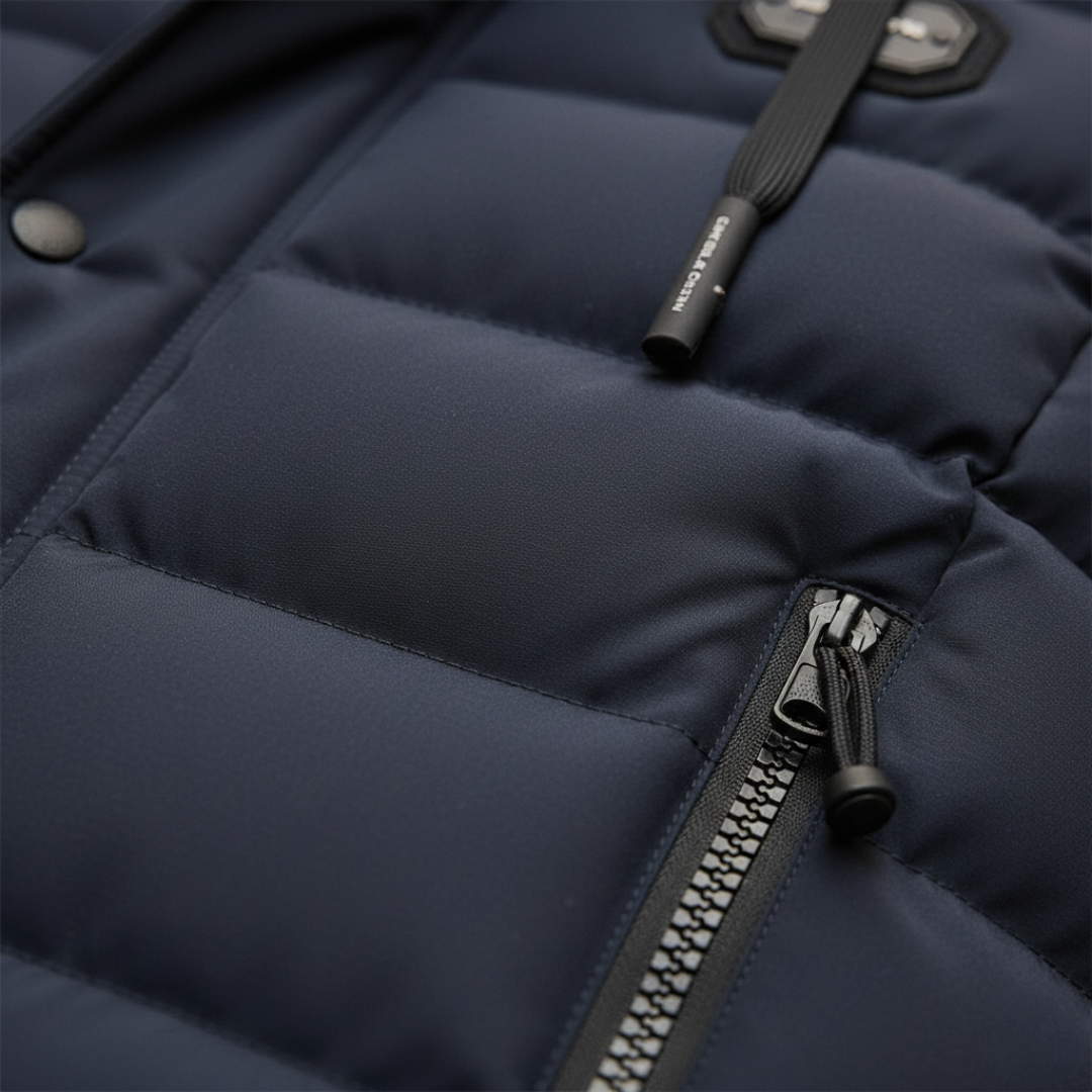 Steppweste für Herren mit Kapuze wattierte Winterjacke für draußen | Vestea