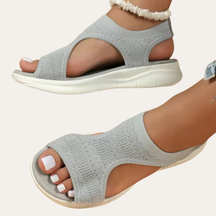 Damen Sandalen Mesh Slip-On orthopädisch sportlich bequem | Vestea