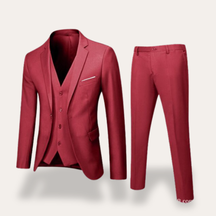 Herren Business Anzug 3-teilig Slim Fit Einreiher Anzugmode | Vestea