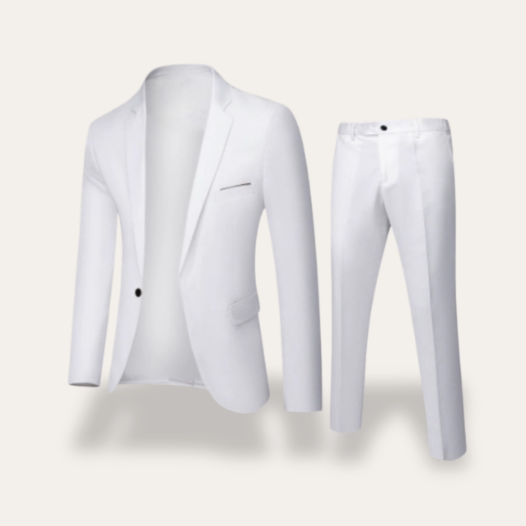 Herren Anzug Zweiteilig Jacke Hose Slim Fit | Vestea