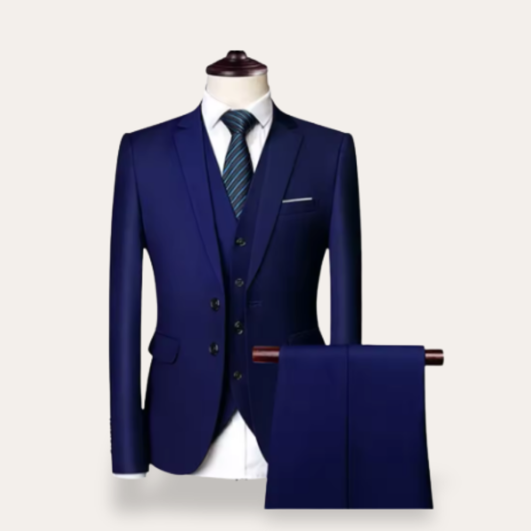 Herren Anzug 3-teilig Business Slim Fit | Vestea
