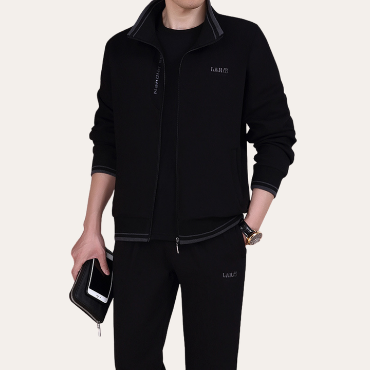 Herren Freizeitanzug Zweiteiler mit Reißverschluss Sport Set | Vestea