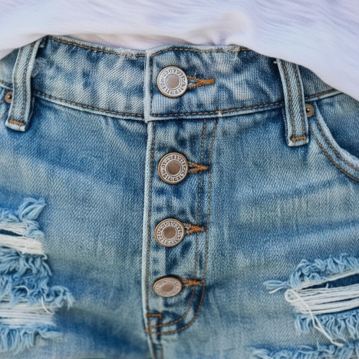 Shorts bohèmes à franges pour femmes avec taille élastique
