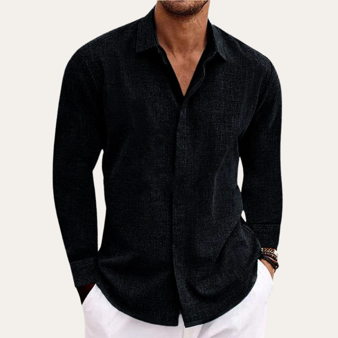 Herren Hemd Langarm Slim Fit Business Freizeithemd | Vestea