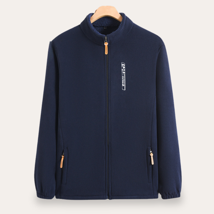 Herren Fleecejacke mit Stehkragen und Reißverschluss | Vestea