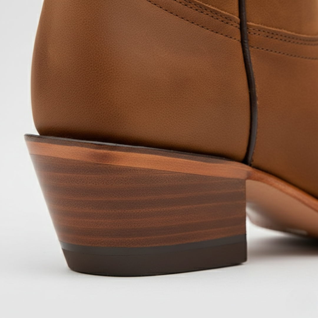 Botas de vaquero hasta media pantorrilla con bordado de girasol para mujer
