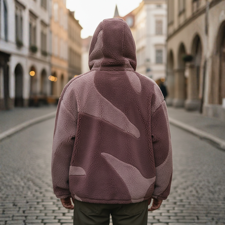 Herren Jacke mit Kapuze und Camouflage Design | Vestea