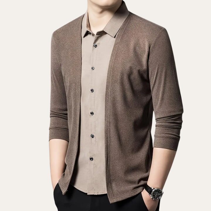 Herren Strickjacke leicht offen | Vestea