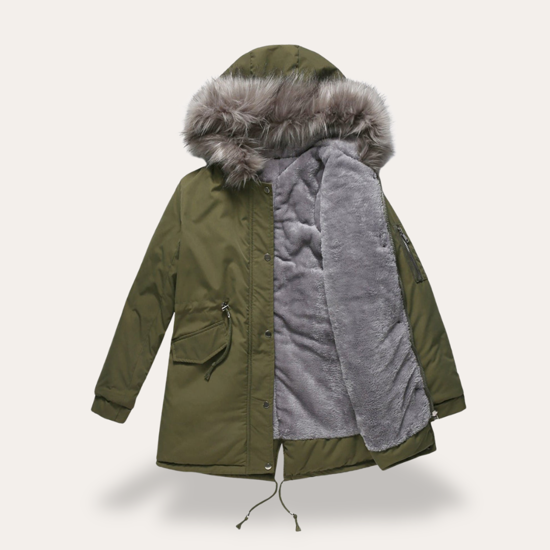 Damen Winterparka mit Fellkragen | Vestea