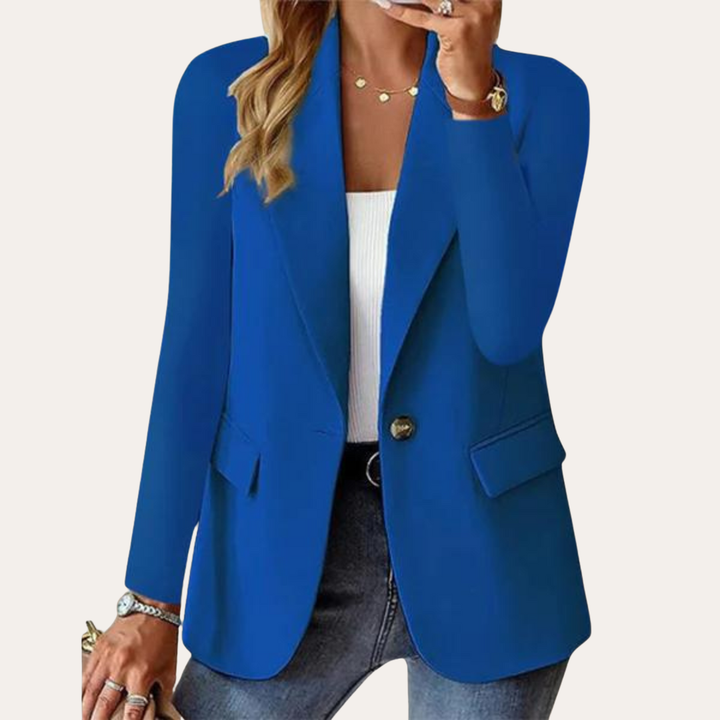 Damen Blazer Elegant Bürojacke Einreiher | Vestea
