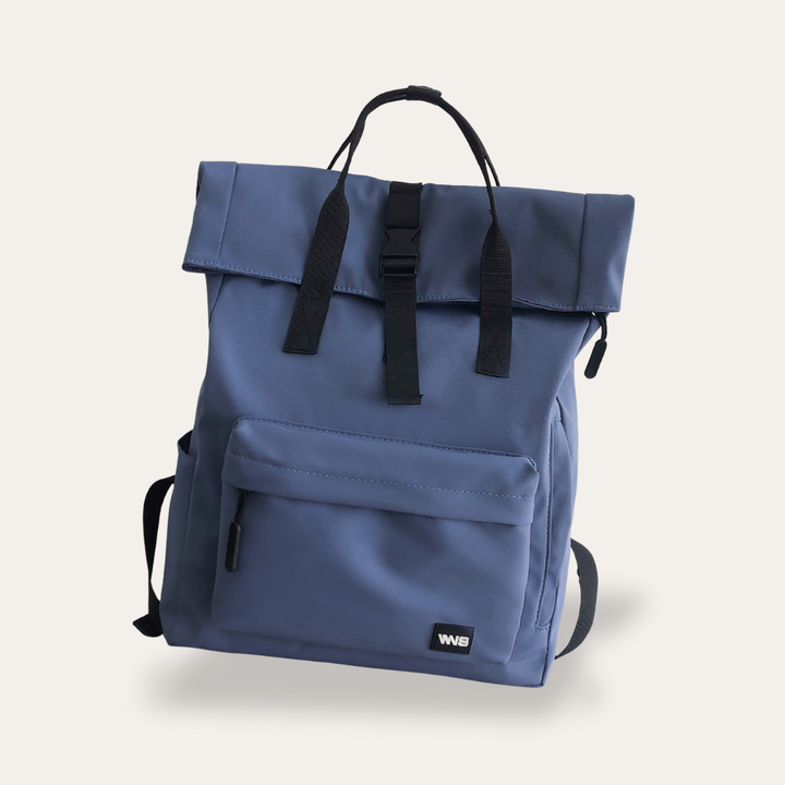 Rolltop Damen Rucksack Canvas Freizeit Urban Bag Tagesrucksack | Vestea
