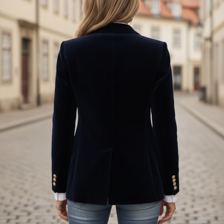 Samtblazer für Damen im klassischen Schnitt für Herbst/Winter | Vestea