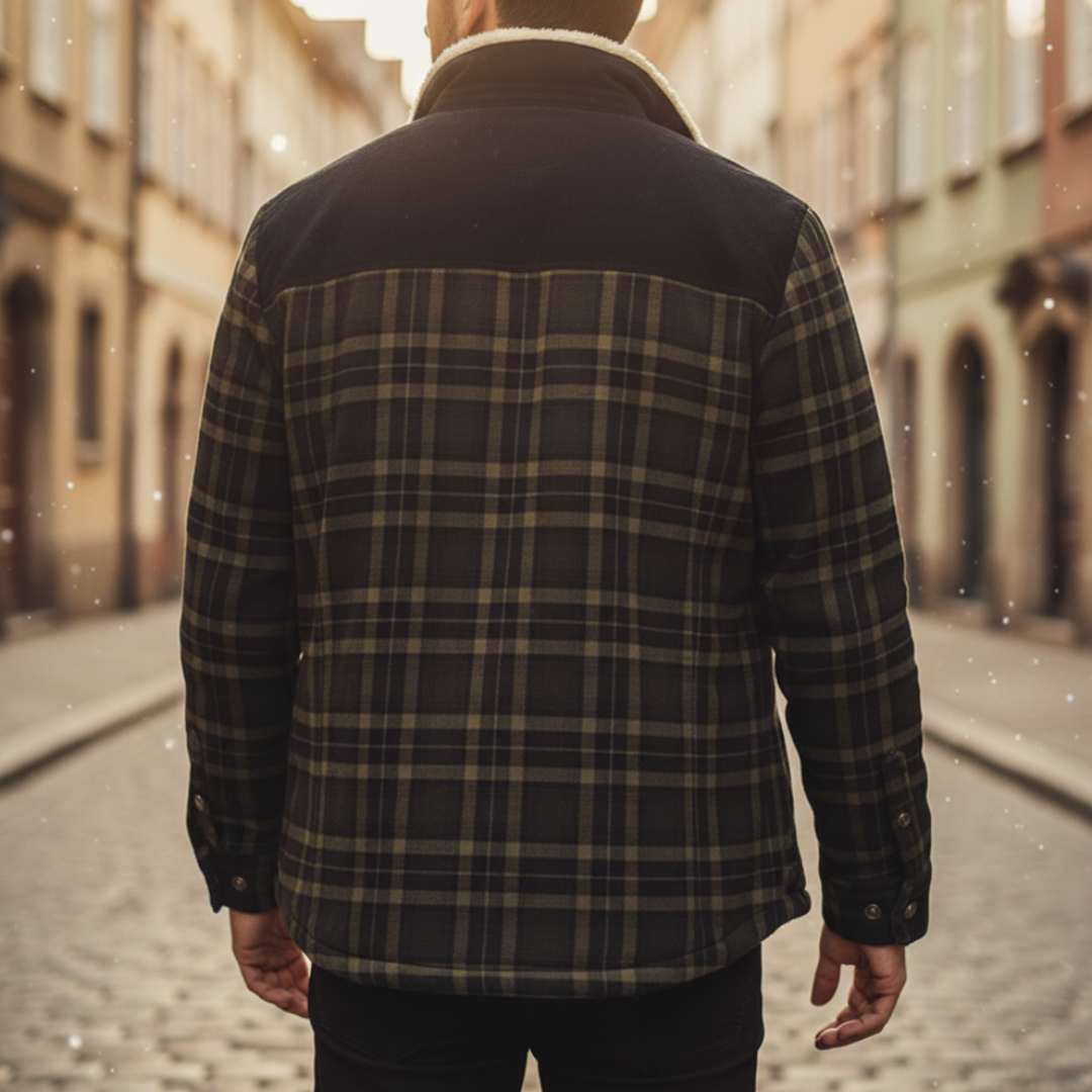 Herren Flanelljacke mit Fleece | Vestea