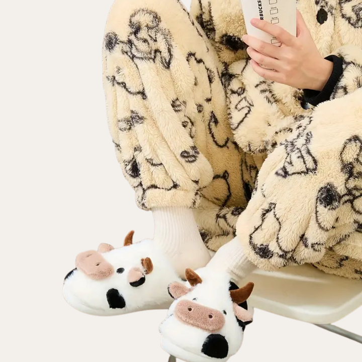 Orthopädische Hausschuhe mit Tiermotiv für Damen | Vestea