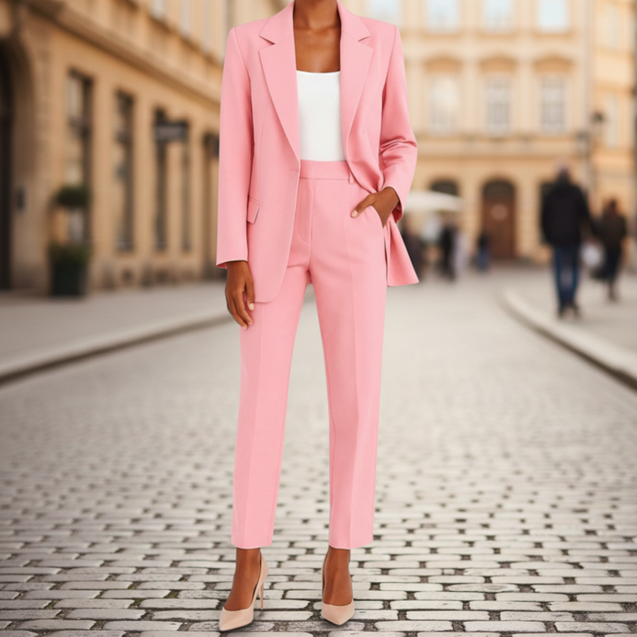 Damen Business Anzug Set Blazer Hose Elegant | Vestea