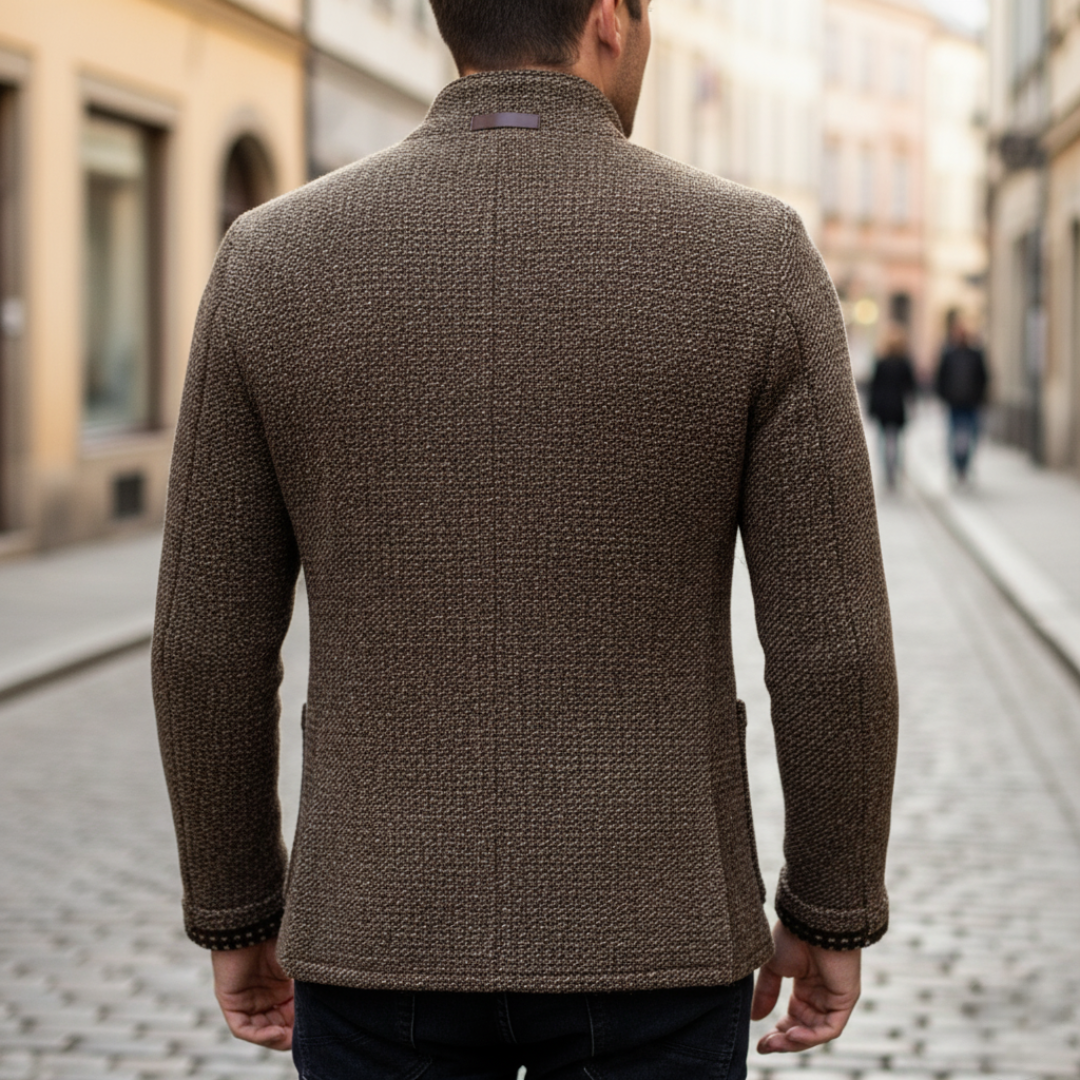 Slim Fit Herrenjacke aus Strapazierfähigem Stoff | Vestea