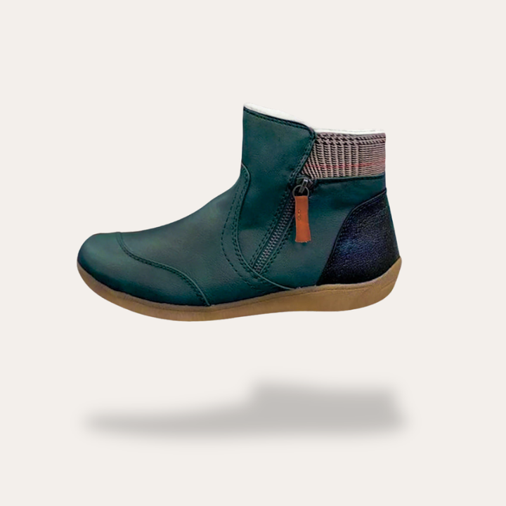 Orthopädische Damen Winter Stiefeletten mit Reißverschluss | Vestea