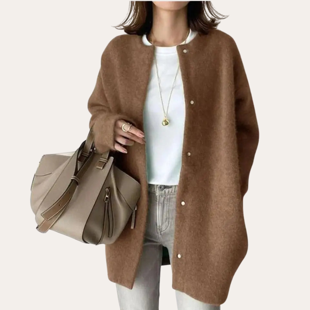 Damen Woll- und Mohair-Strickweste | Vestea