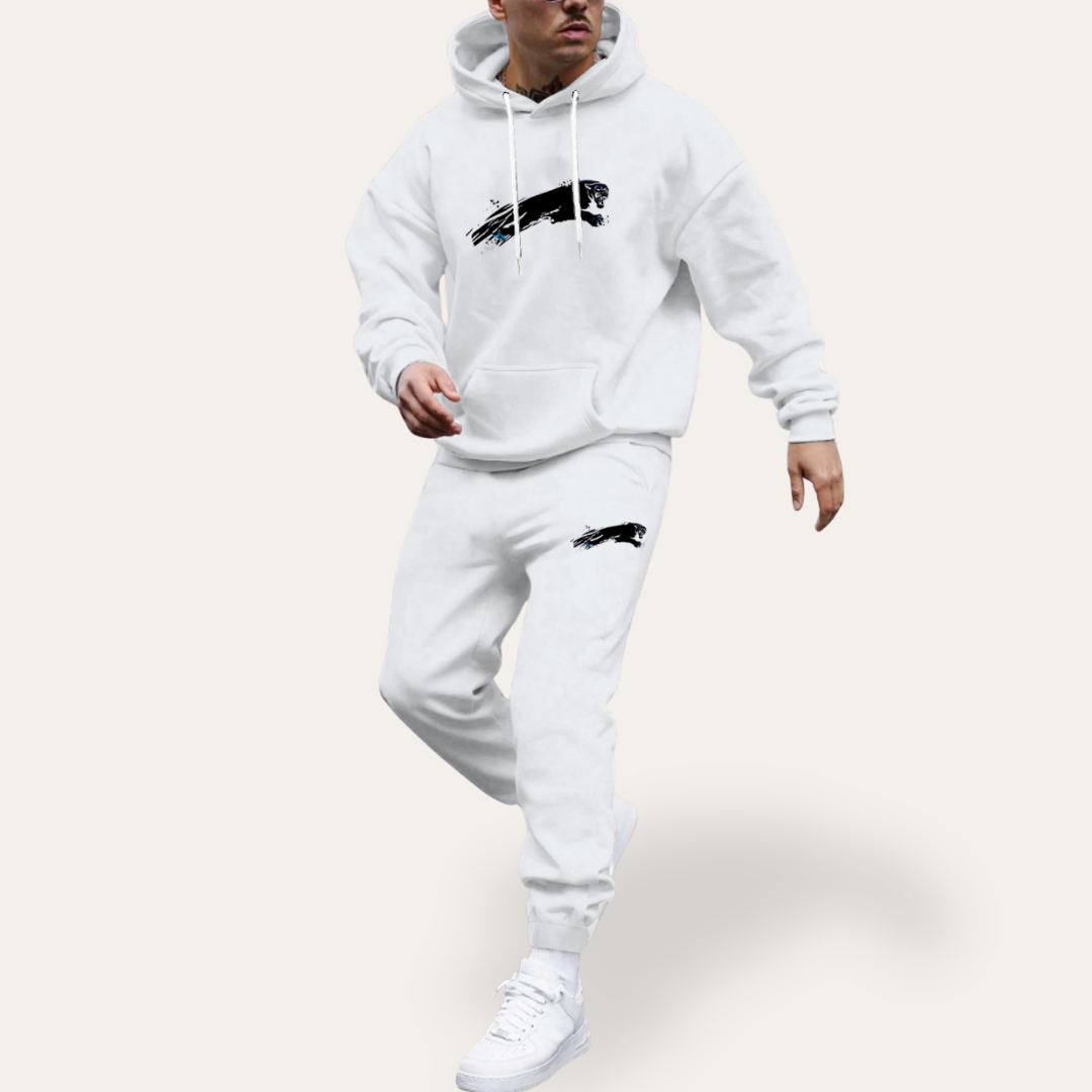 Herren Jogginganzug Zweiteiler mit Hoodie Sport Freizeit Set | Vestea