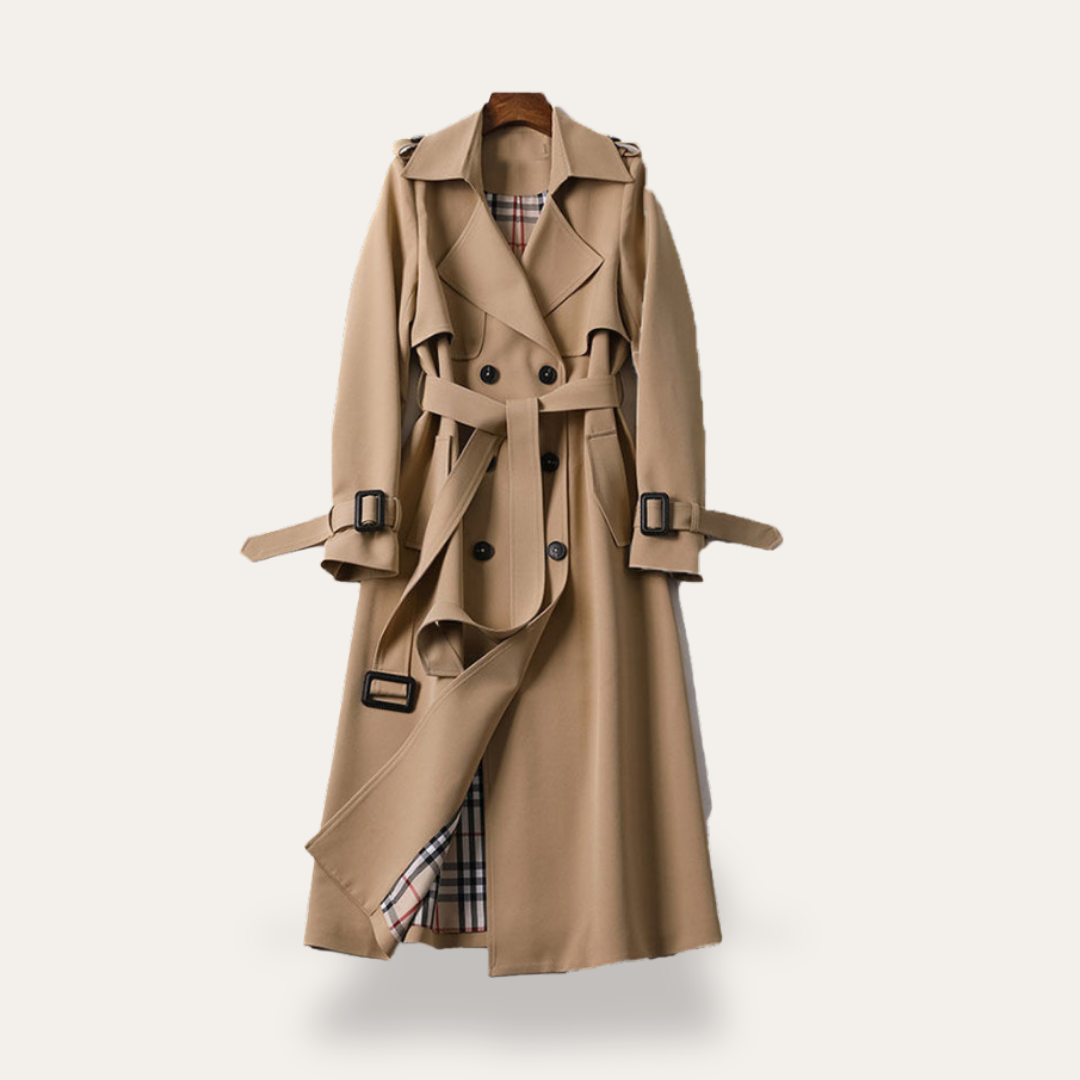 Damen Trenchcoat Wollmix mit Gürtel | Vestea
