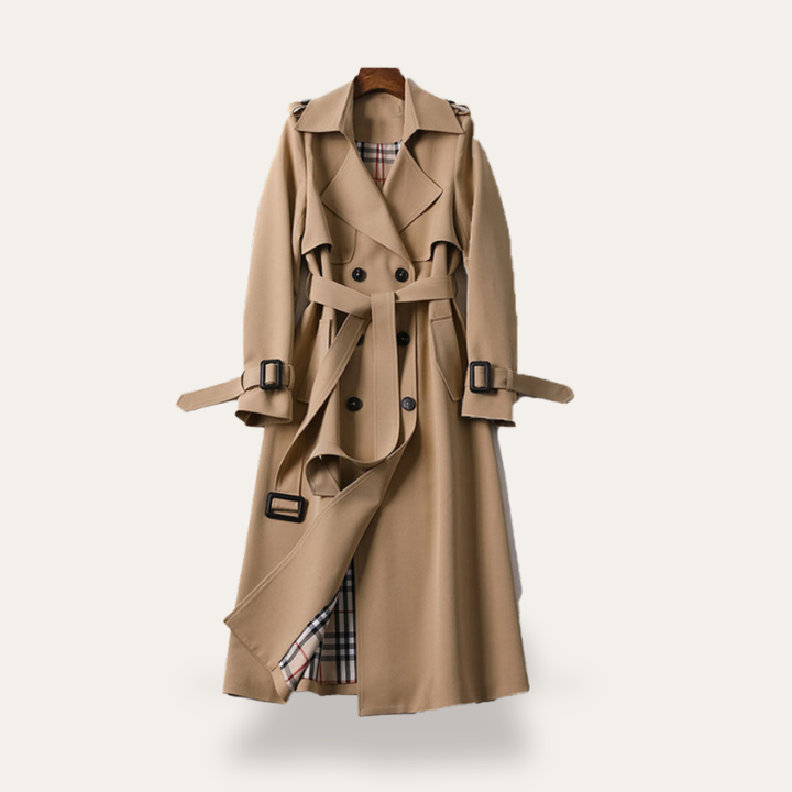 Damen Trenchcoat Wollmix mit Gürtel | Vestea
