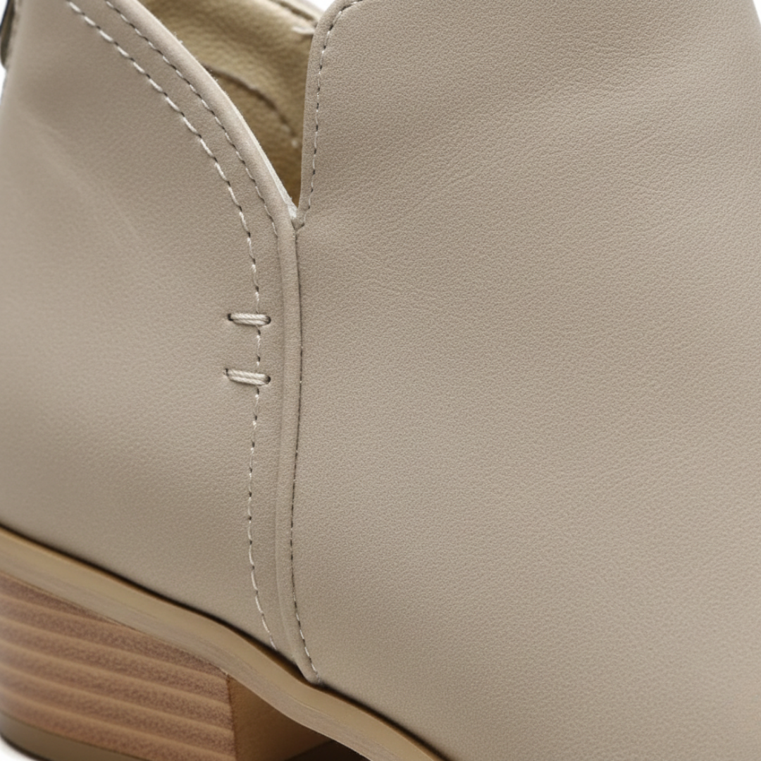 Women Orthopedic Synthetic Leather V Cut Booties