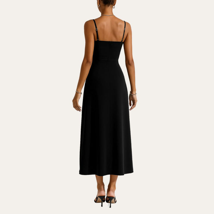 Vestea | Damen Elegantes Abendkleid mit V-Ausschnitt