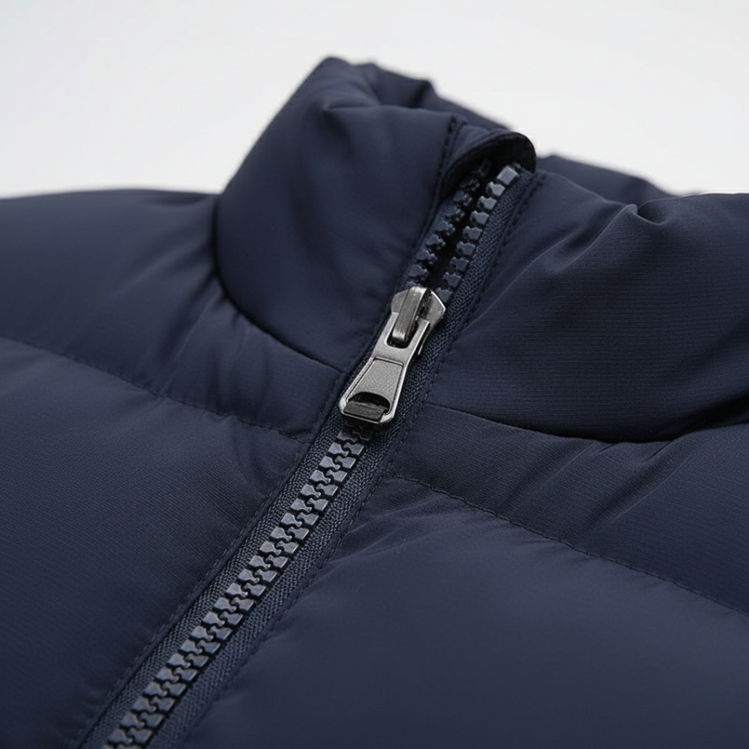 Chaleco Acolchado Sin Mangas con Cremallera y Bolsillos para Hombre