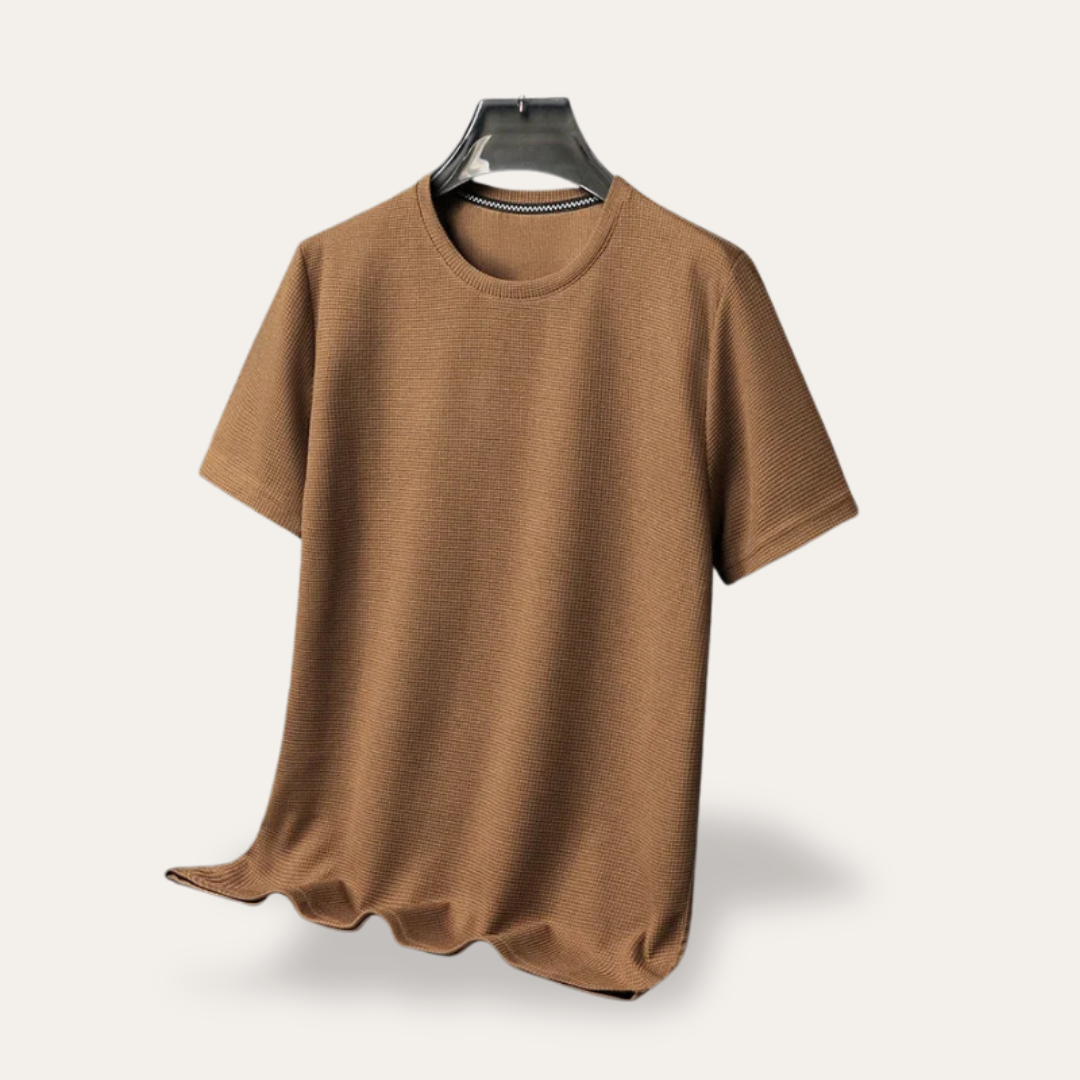 Herren T-Shirt Kurzarm Rundhals Basic Sommer Freizeitshirt Stoffmix | Vestea