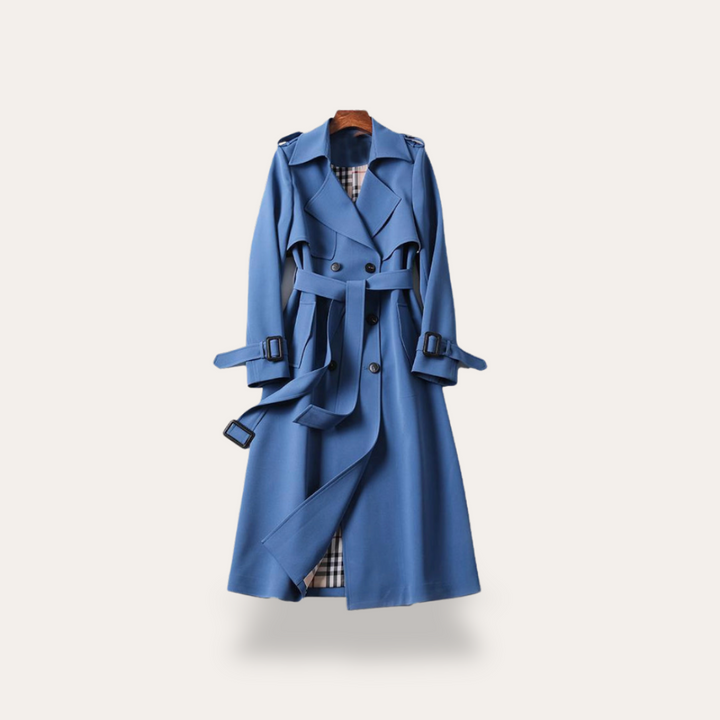 Doppelreiher Trenchcoat für Damen mit Gürtel | Vestea