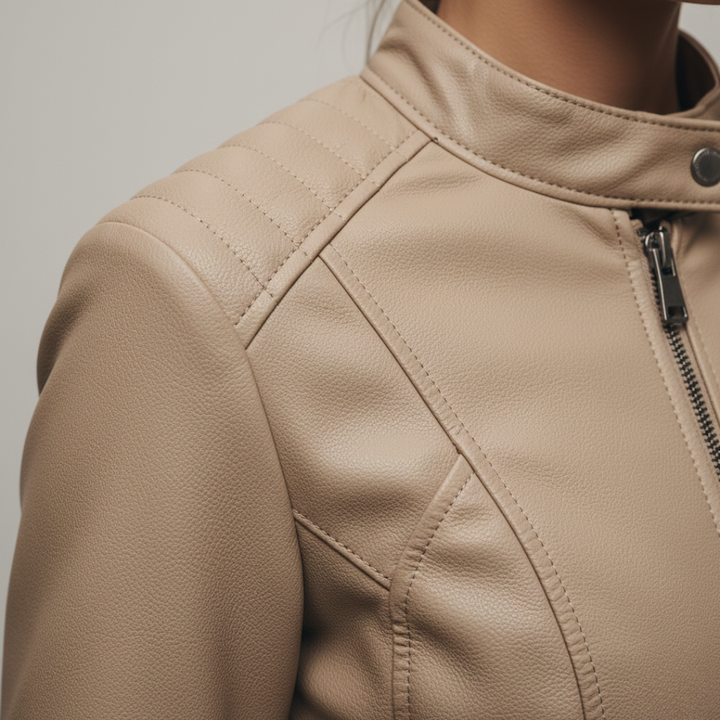 Damen Lederjacke Biker | Vestea