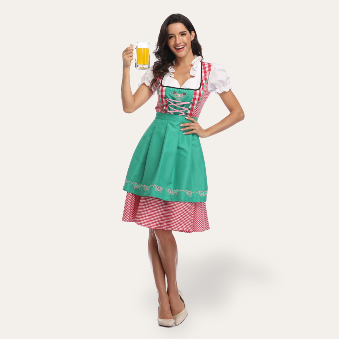 Damen Dirndl Kleid Traditionell Festlich | Vestea