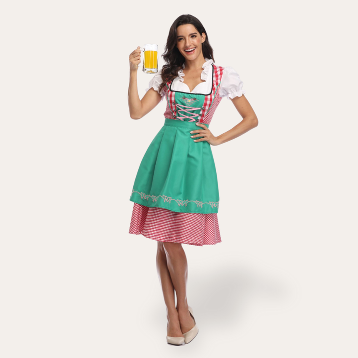 Damen Dirndl Kleid Traditionell Festlich | Vestea