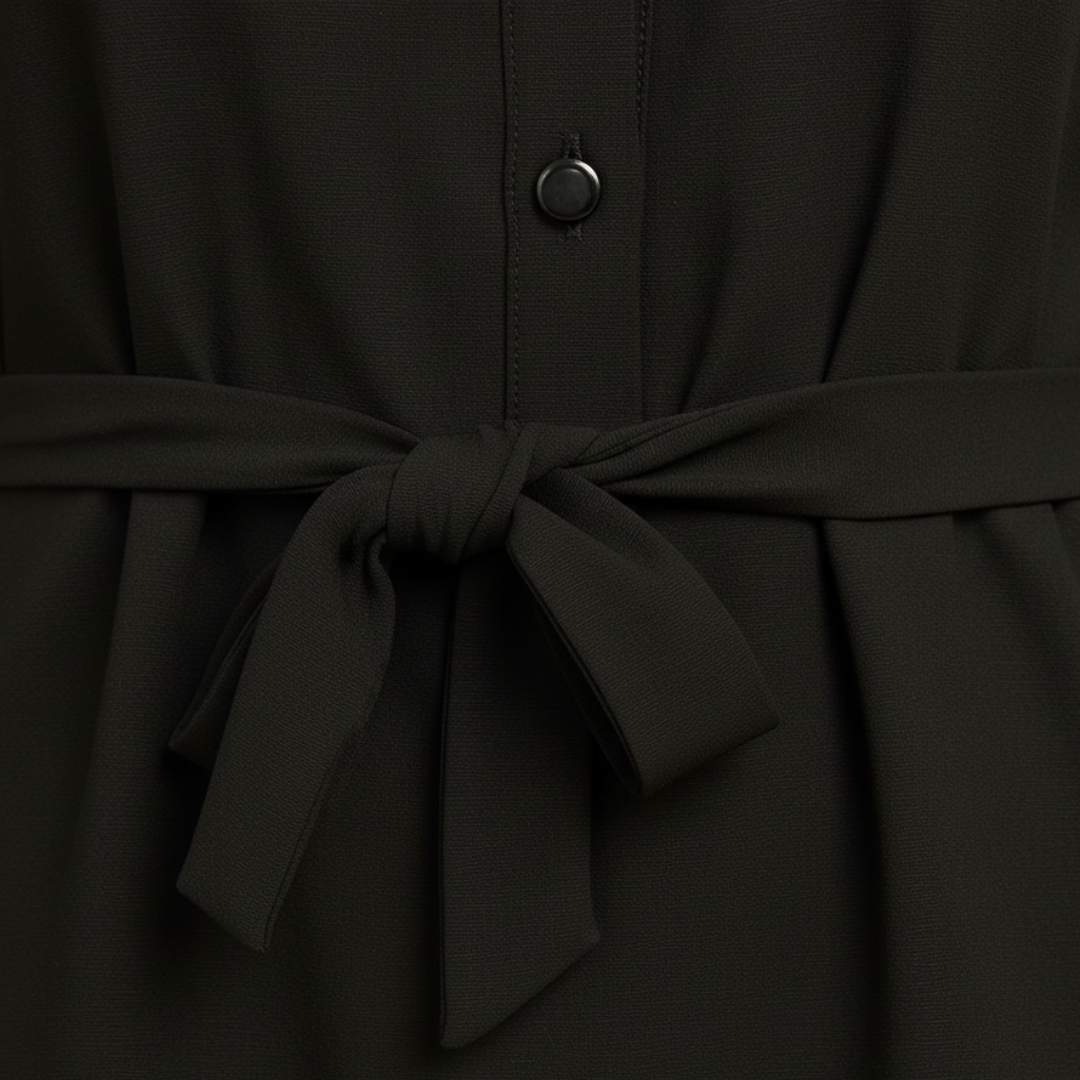 Damen-Chemisierkleid aus hochwertigem Material mit Dreiviertelärmeln | Vestea