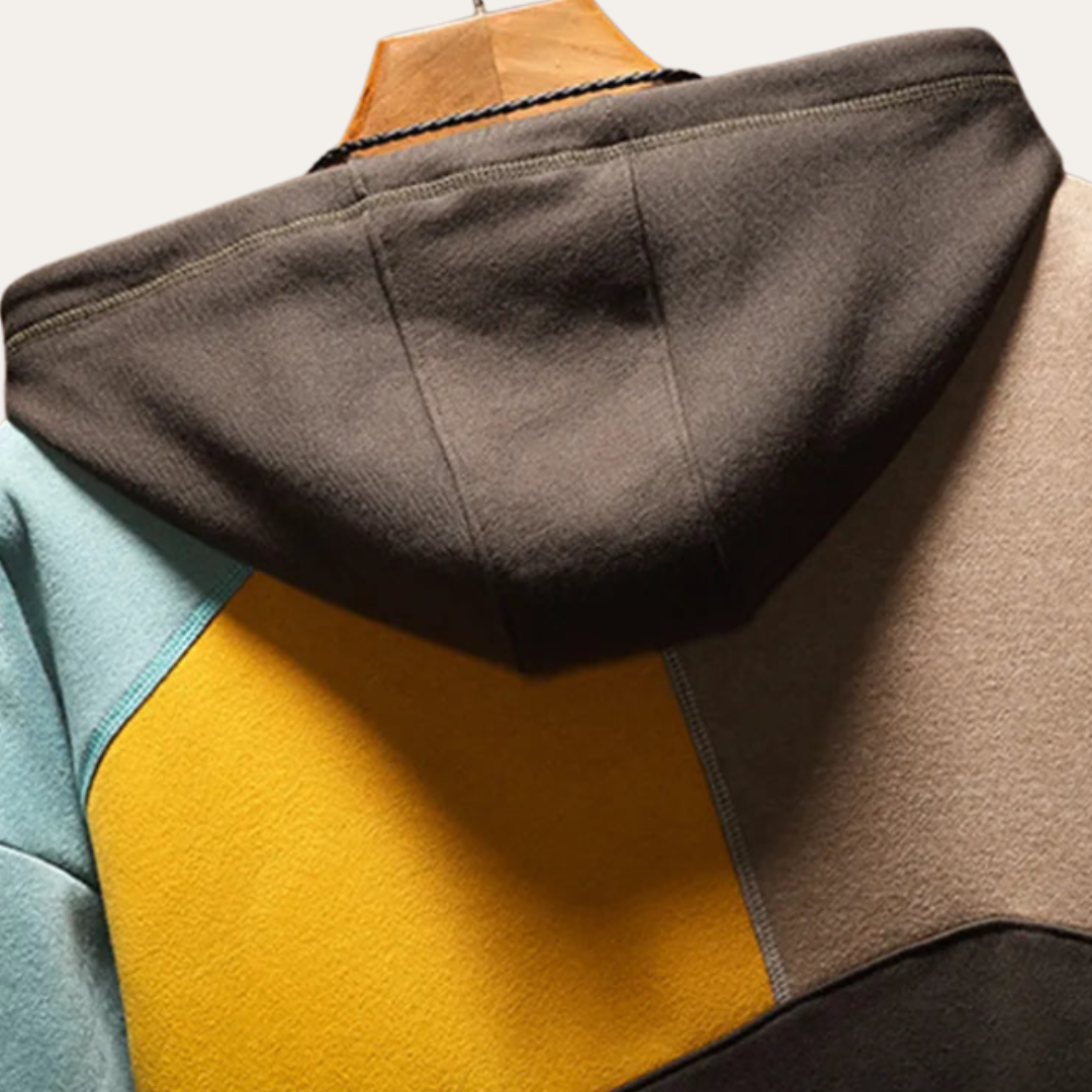 Herren Patchwork Kapuzenpullover | Vestea