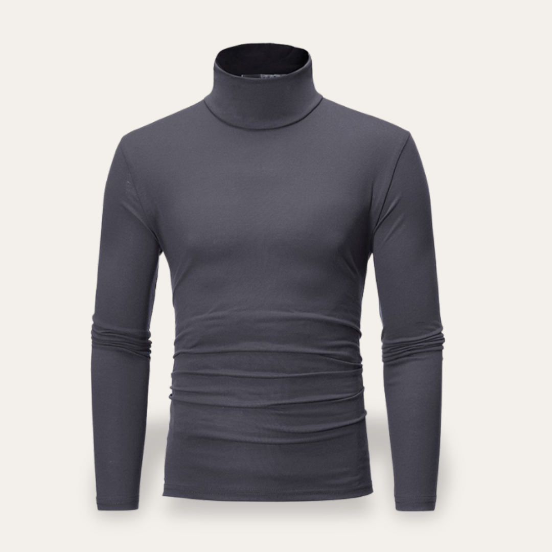 Herren Rollkragenpullover Langarm Slim Fit | Vestea