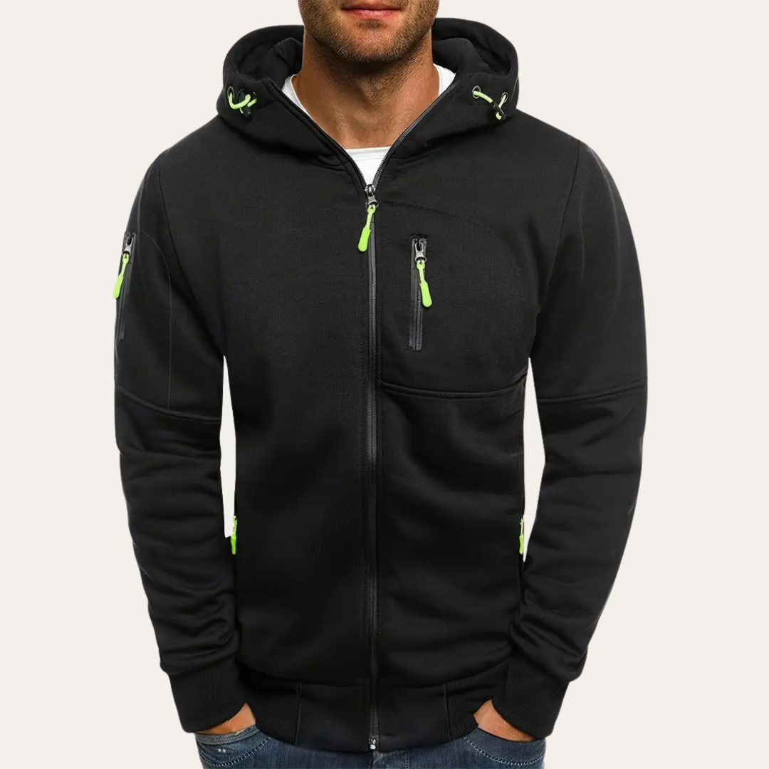 Herren Zip Hoodie mit Reißverschlüssen | Vestea