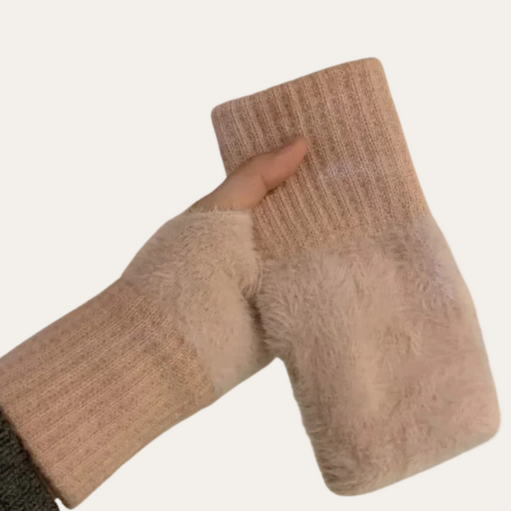 Damen Fleece-Handschuhe ohne Finger | Vestea